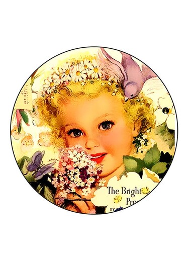 Vintage Art Printed Fridge Magnet Multicolour
