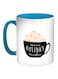 Moka Printed Coffee Mug Blue/White/Black 11ounce
