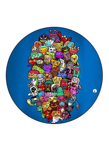 Random Things Printed Fridge Magnet Multicolour