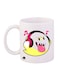 Super Mario Printed Mug White/Pink/Yellow 12ounce
