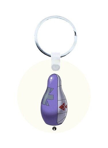 Anime Digimon Printed Wooden Keychain