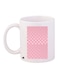 Stars Printed Coffee Mug White/Pink/Silver 11ounce