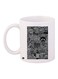 Cartoon Printed Coffee Mug White/Black/Grey 11ounce