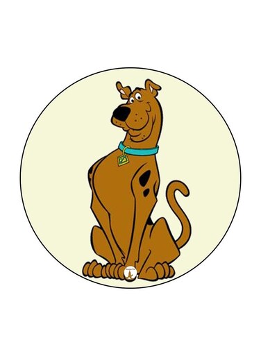 Dog Printed Fridge Magnet Multicolour 5.5 x 5.5cm