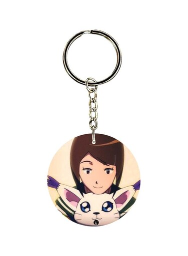 Anime Digimon Printed Keychain