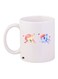 Cartoon Printed Coffee Mug White/Pink/Blue 11ounce