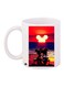 Mickey And Minnie Mouse Printed Coffee Mug White/Blue/Red 11ounce