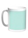 Zigzag Lines Printed Coffee Mug White/Green 11ounce