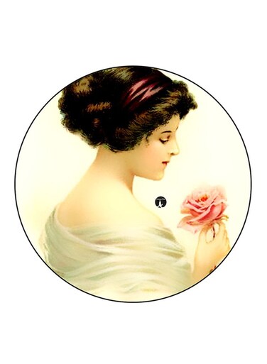Vintage Art Printed Fridge Magnet Multicolour