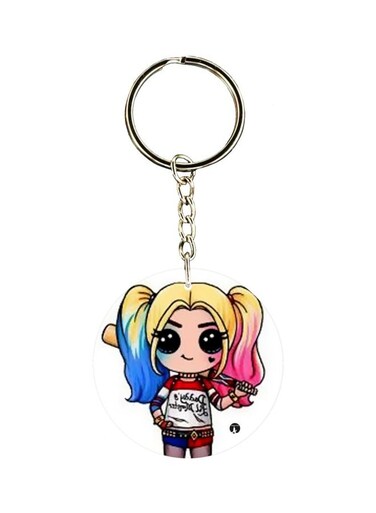 Double Sided Cartoon Printed Keychain