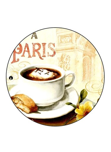 Coffee Printed Fridge Magnet Multicolour