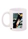 Human Figure Printed Coffee Mug White/Black/Pink 11ounce