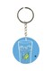 Glass Of Juice Printed Keychain