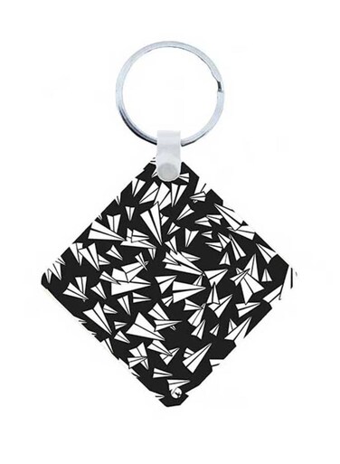 Paper Planes Wooden Keychain