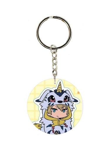 Digimon Double Side Printed Keychain