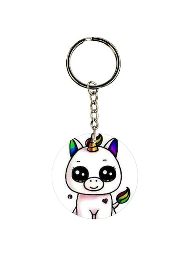 Unicorn Printed Keychain