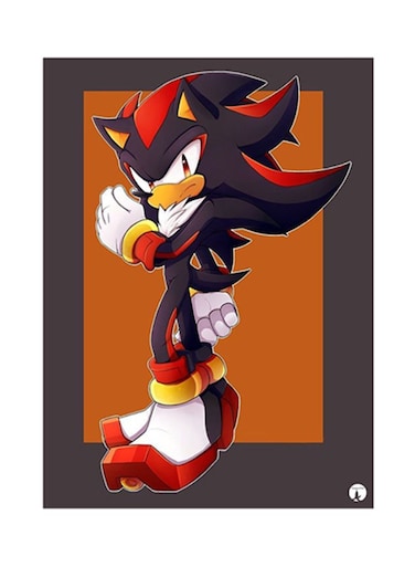 Video Game Sonic Metal Plate Poster Multicolour 15x20centimeter