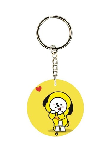 Cartoon Themed Dual Sided Keychain