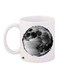 Abstract Printed Coffee Mug White/Black 11ounce
