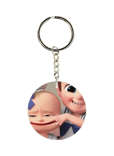 Double Sided Cartoon Printed Keychain