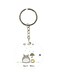 Don't Worry Printed Single Sided Keychain