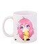 Cartoon Character Printed Coffee Mug White/Pink/Yellow