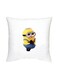 Minion Character Printed Cushion White/Yellow/Blue 16x16inch