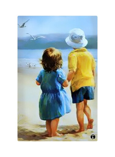 Printed Fridge Magnet Multicolour 8.5x0.4x5.5cm