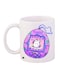 Cartoon Printed Coffee Mug White/Purple/Blue 11ounce