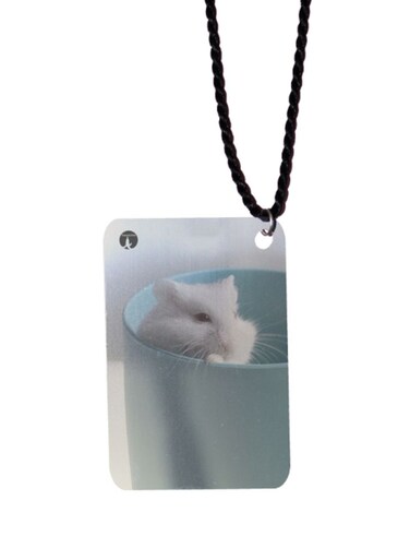Mouse Printed Car Mirror Pendant