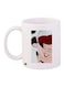 Cartoon Girl Printed Coffee Mug White/Brown/Black 11ounce