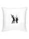 PUBG Character Printed Decorative Cushion White/Blue/Grey 16x16inch
