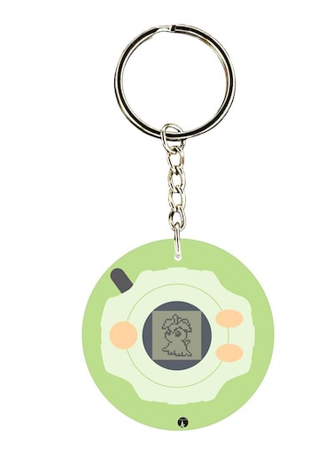Anime Digimon Double Side Printed Keychain