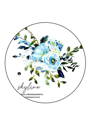 Flowers Printed Fridge Magnet Multicolour