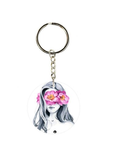 Cartoon Printed Keychain