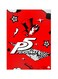 Persona5 Themed Metallic Plate Red/Black/White 20x15cm