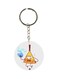 Cartoon Printed Single Sided Keychain