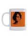 Keira Knightley Printed Mug White/Orange/Black