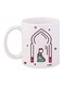 Prayer Printed Coffee Mug White/Light Blue/Pink 11ounce