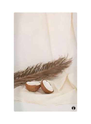 Printed Fridge Magnet White/Brown 8.5x0.4x5.5cm
