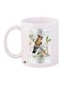 Bird Printed Coffee Mug White/Brown/Green 11ounce