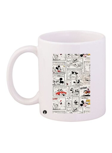 Cartoon Printed Coffee Mug White/Red/Black