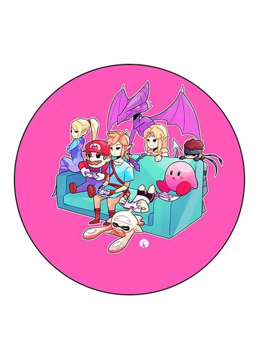 The Video Game Super Smash Bros Printed Fridge Magnet Multicolour