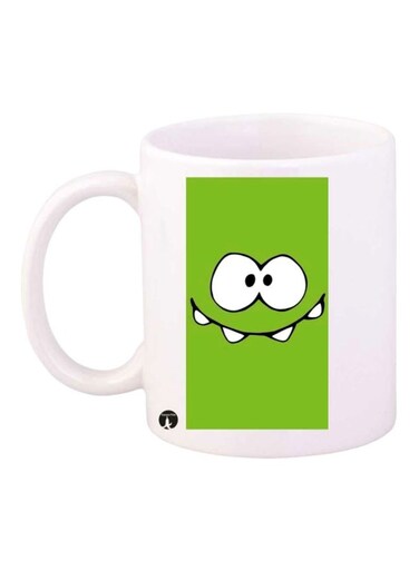 Cut The Rope Printed Mug White/Green/Black Standard Size