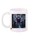 A Man Printed Coffee Mug White/Grey/Blue Standard Size