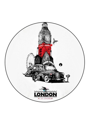 London Printed Fridge Magnet Multicolour