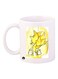 Sonic Video Game Printed Mug White/Yellow Standard Size