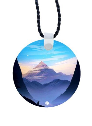 Mountain Printed Car Mirror Pendant