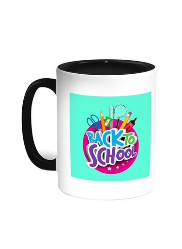 Back To School Printed Coffee Mug Black/White 11ounce