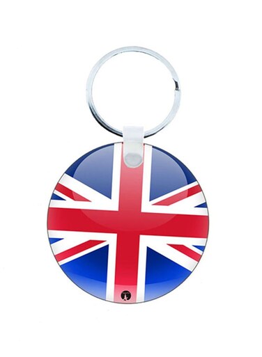 The British Flag Wooden Keychain